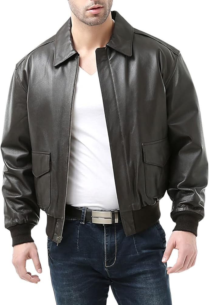 American Basics　レザーフライトジャケット　A-2 本革ボンバー American Basics レザーフライトジャケット A-2 本革ボンバー