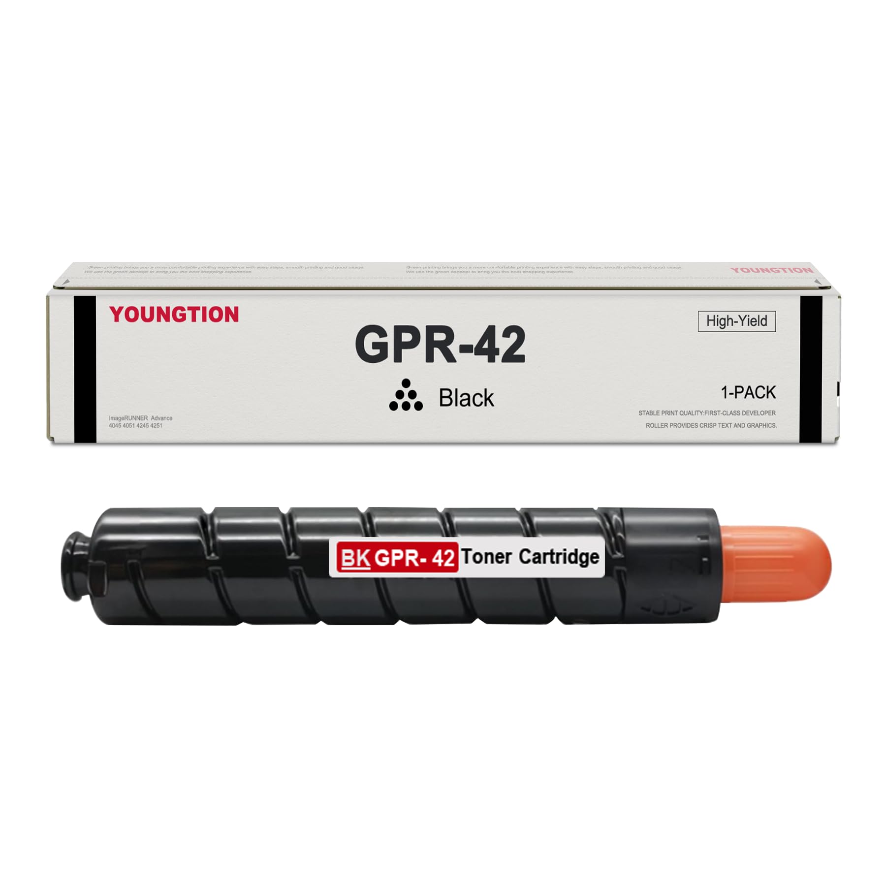 YOUNGTION GPR-42 Black High-Yield Toner Cartridge 1-Pack Replacement for Canon GPR-42 Toner Cartridge for ImageRUNNER Advance 4045 4051 4245 4251
