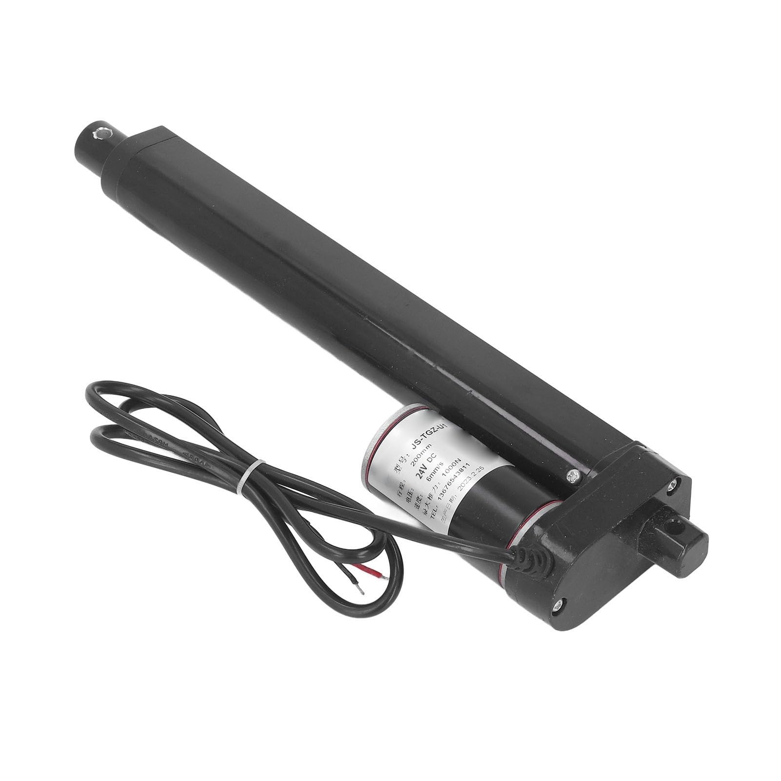 Siłownik Liniowy 7,87 Cala 1000n 200 Mm Udar Udarów Liniowy z Przełącznikiem Granicznym 24 V 20W 30W IP65 Ochrona dla Sofa do Podnoszenia łóżka Medycznego (Siłownik z pilotem zdalnego