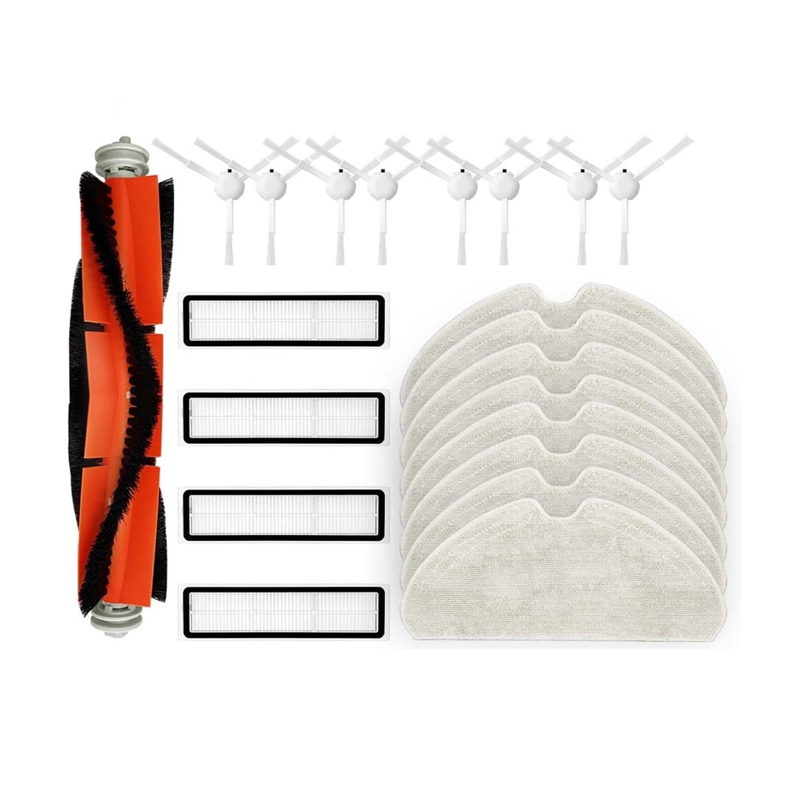 Compatibile con (Dreame Bot D9 Max Gen 2, RLD34GA, D10s / D10s PRO) Spazzola Laterale a Rullo Filtro Mop Robot Aspirapolvere Accessorio(Set Q)