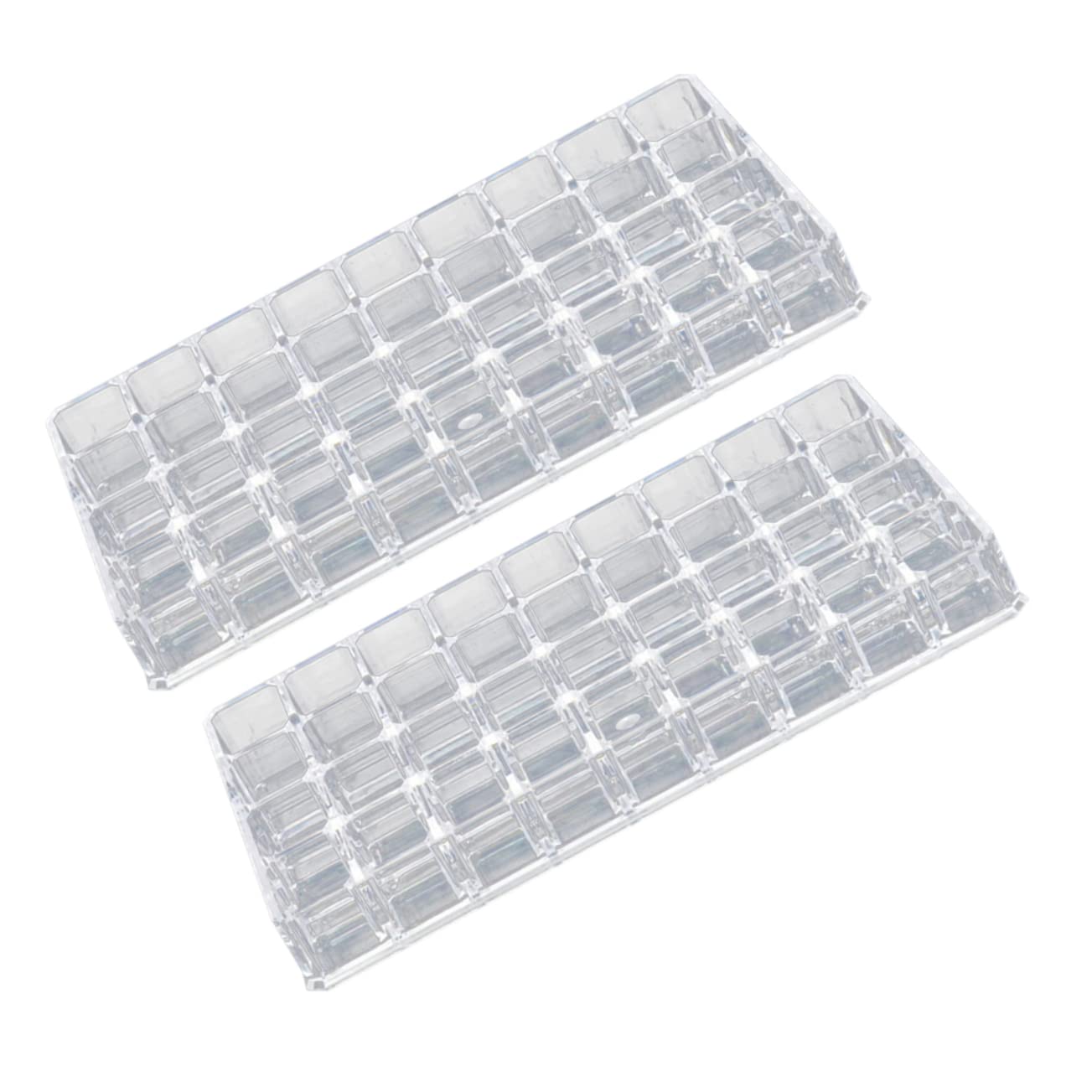 minkissy 2pezzi Scatola Porta Oggetti Contenitore Per Rossetto in Acrilico Trasparente Porta Cosmetici e Gioielli Organizer Da Scrivania Per Casa e Negozio