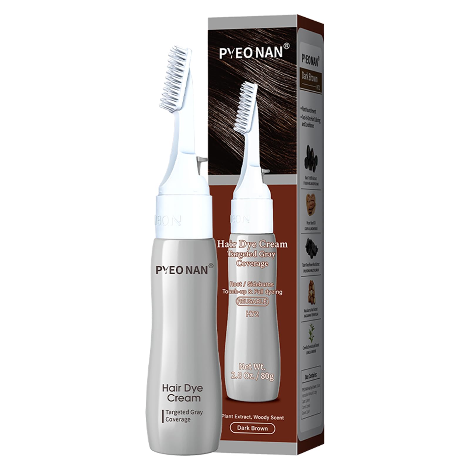 Amazon.com : PYEONAN Natural Plant Extracts Unisex Hair Dye Cream