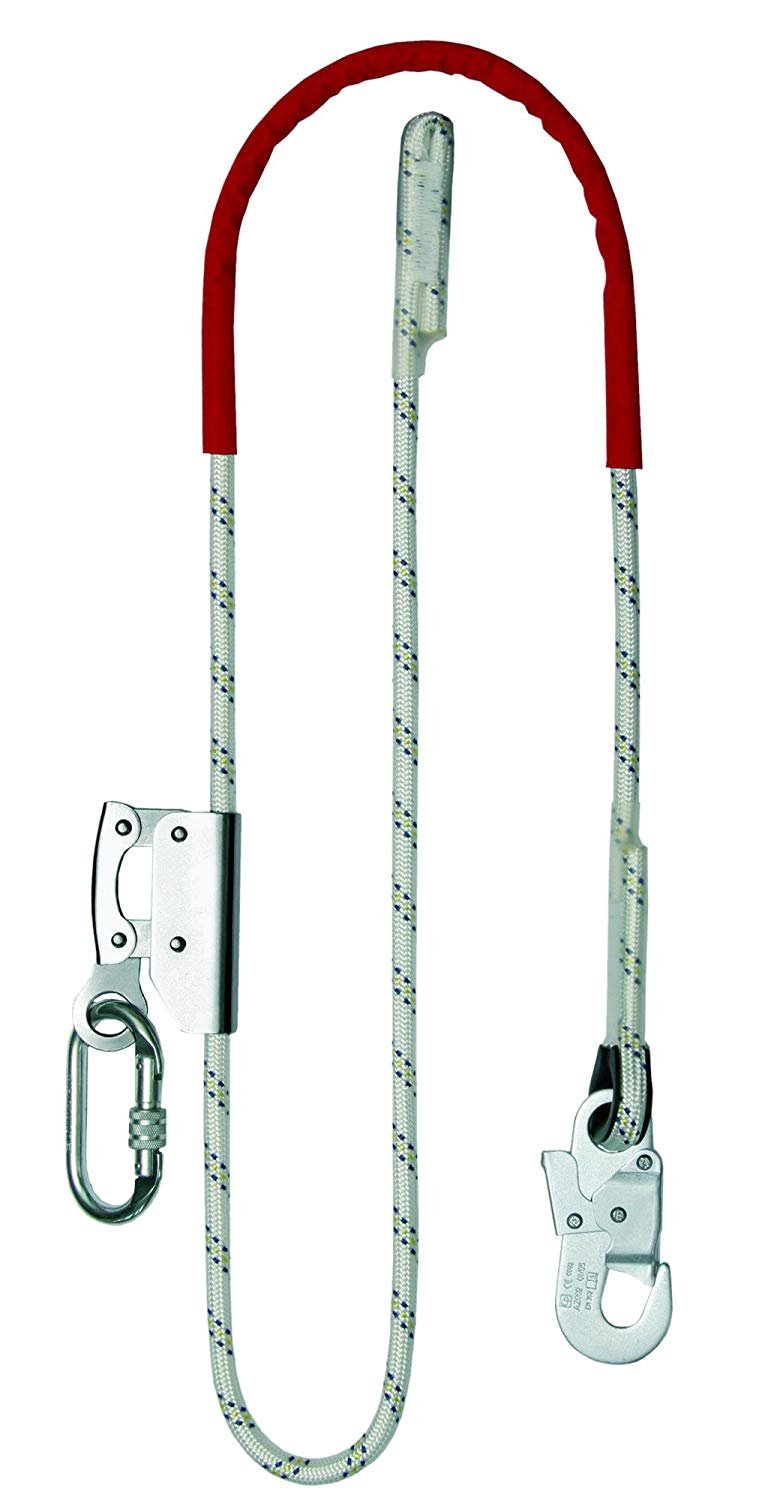 Adjustable Height Safety Work Positioning Lanyard Fall Arrest Protection Device (5mtr)