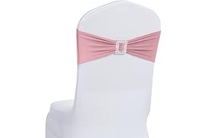 Joccun Premium Set of 30 Universal Spandex Bows for Chair Covers