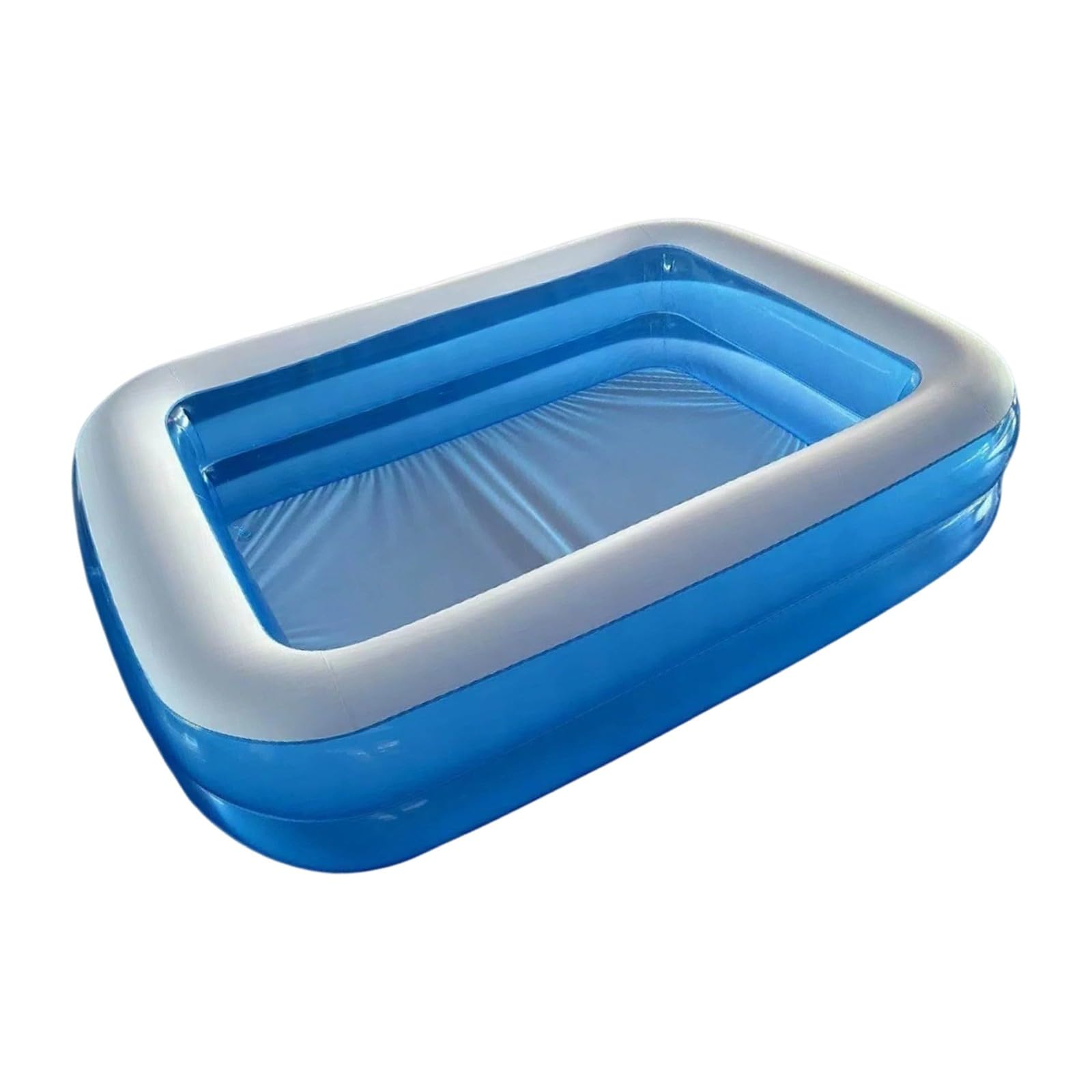 Piscine Rectangulaire Gonflable pour Famille, Piscine de Jardin Compacte et Résistante 200x150x50cm, Facile à Installer pour Baignades et Jeux d'Été