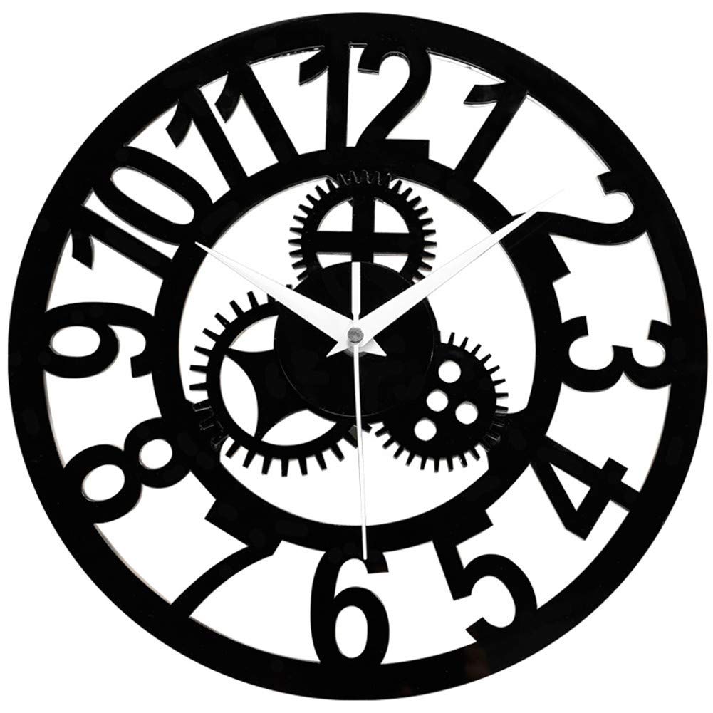 Horloge ronde vitesse moderne minimaliste 12 pouces pour intérieur design