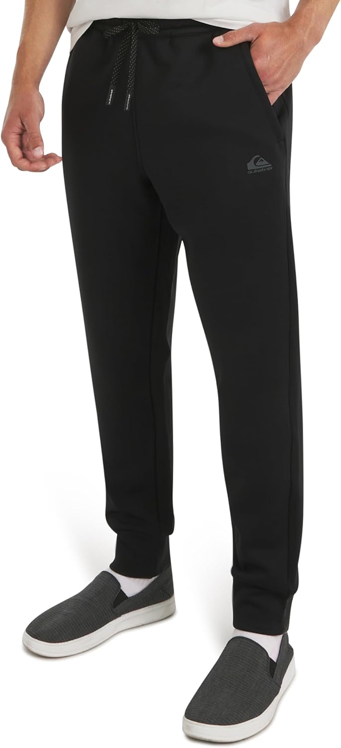 Quiksilver Men’s Regular Fit Active Performance Heavyweight Jacquard Mesh and Polar Fleece Jogger Pants (S-XL)