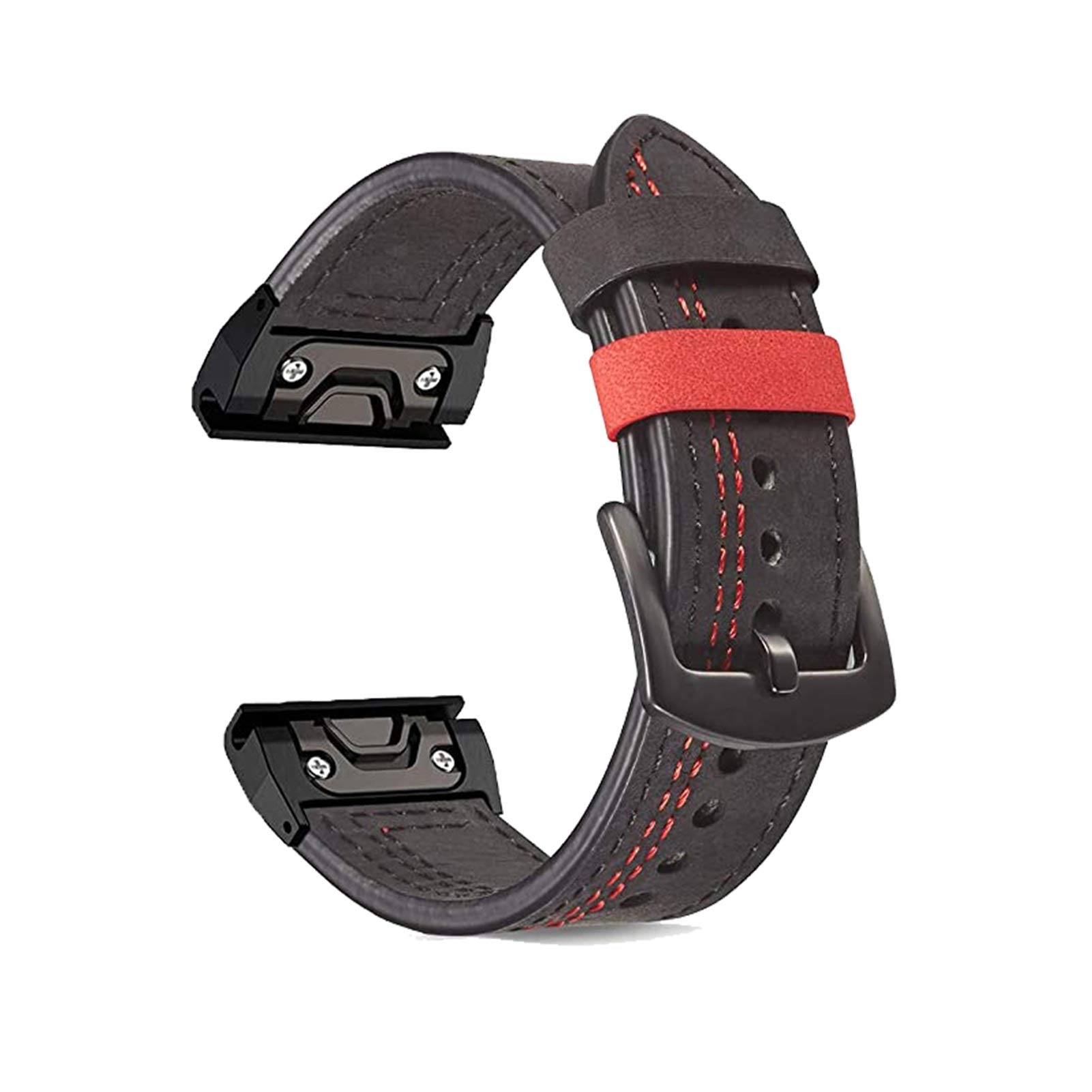 Protector Frame Shell Replacement حزام Watchband الفرقة الجلدية ل Garmin Fenix ​​5 / 5x Plus / 6 / 6x Pro / MK1 / 935 Smart Site 22 26mm سريع سهل تناسب معصمه الشريط