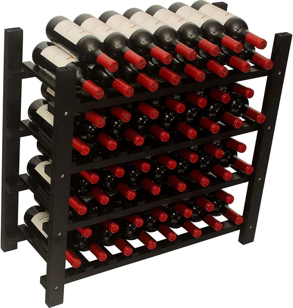 DisplayGifts Freestanding Stackable Wine Storage Rack