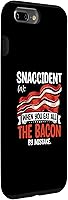 Vista 30 de iPhone 12 mini Bacon Snaccident Funny Bacon Lover Pig Pork Humor Men Women Case