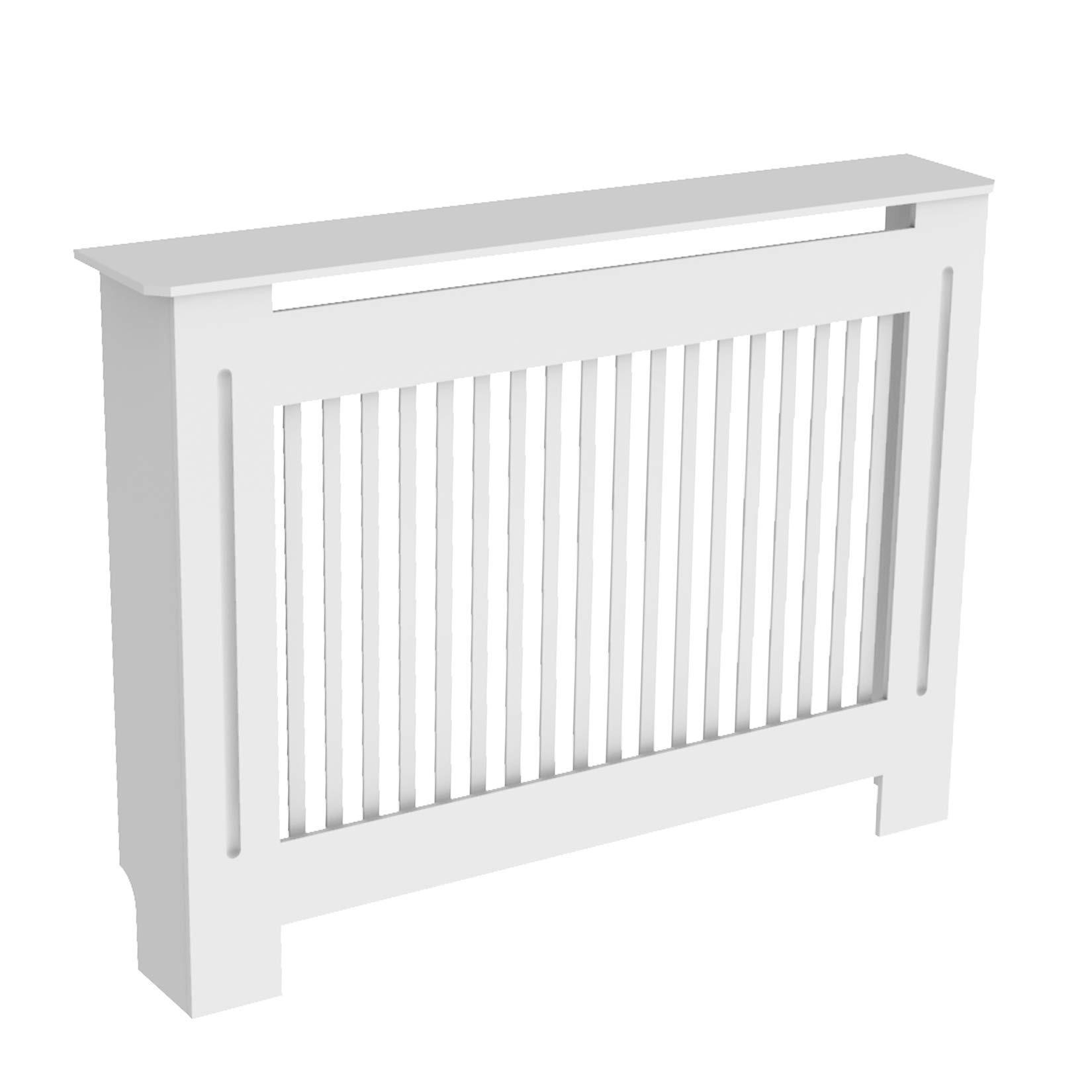 Buy Ukmaster Modern Slatted White Radiator Cover Vertical MDF Radiator