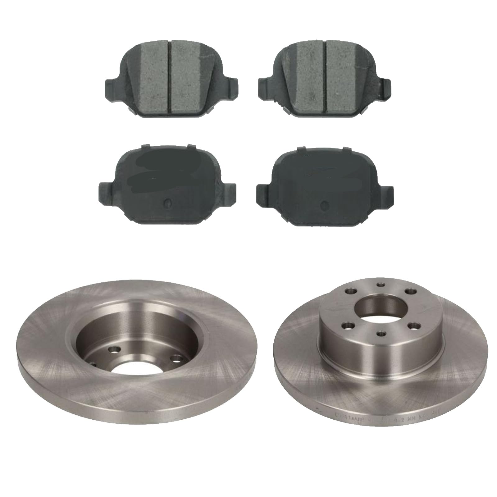 KIT FRENI POSTERIORI compatibile con FIAT PANDA (312,319) - DISCHI + PASTIGLIE OEM: FDB4464 | 15857 |SOSTITUZIONE DIRETTA|BASSA POLVERE|SILENZIOSO