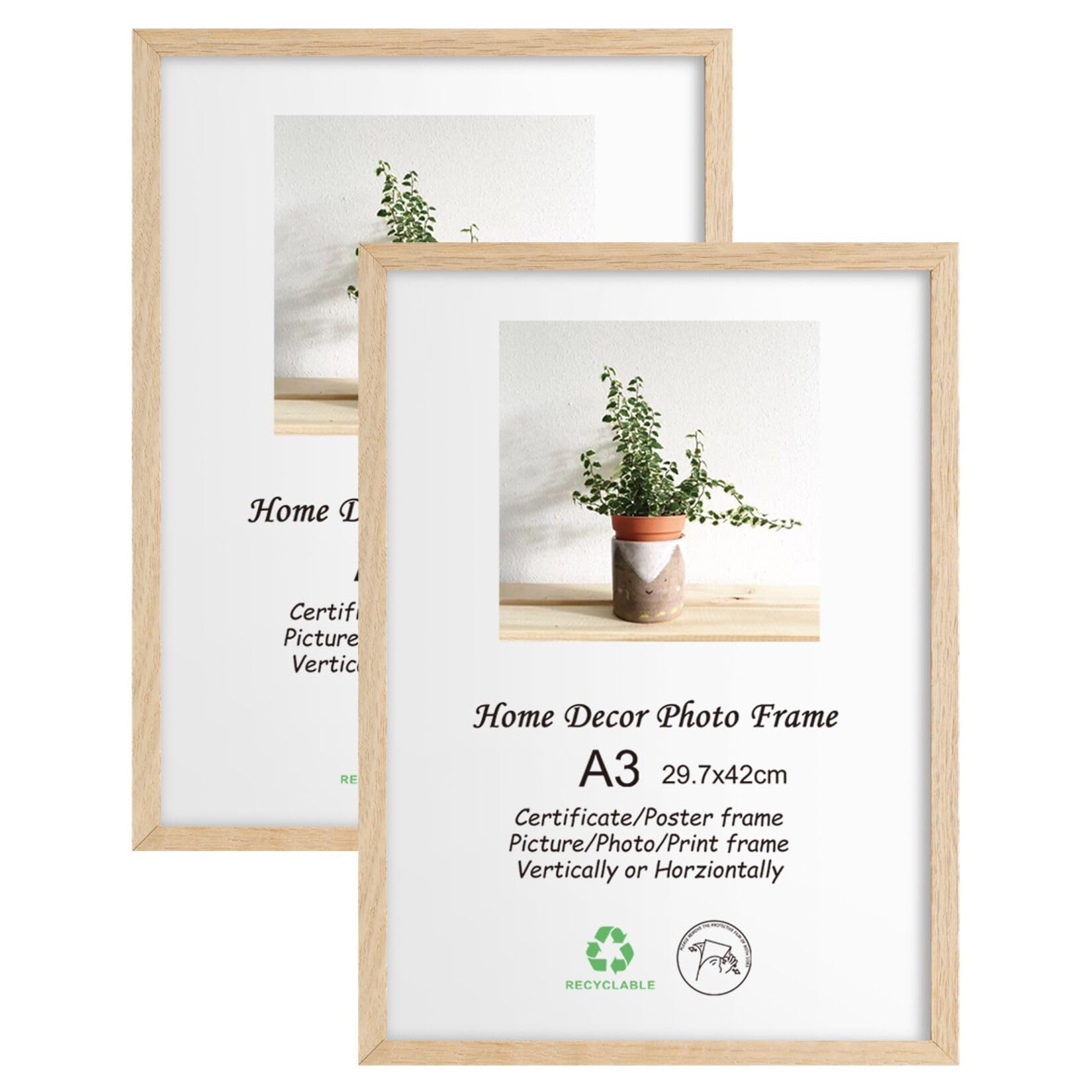 LYYYXGYP Oak Wood Frame 2 Pack