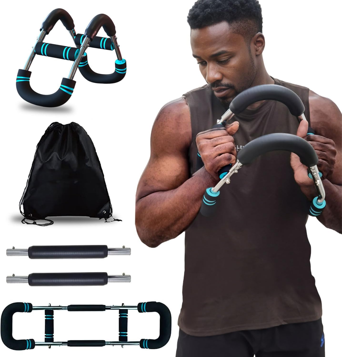 - Ultimate Arm Trainer Adjustable Chest Expander Arm Exerciser. Shoulder Muscle Training Fitness Equipment Upper Body Strength Training Machine Portable Spring Resistance Home Fitness Equipment (80-130)