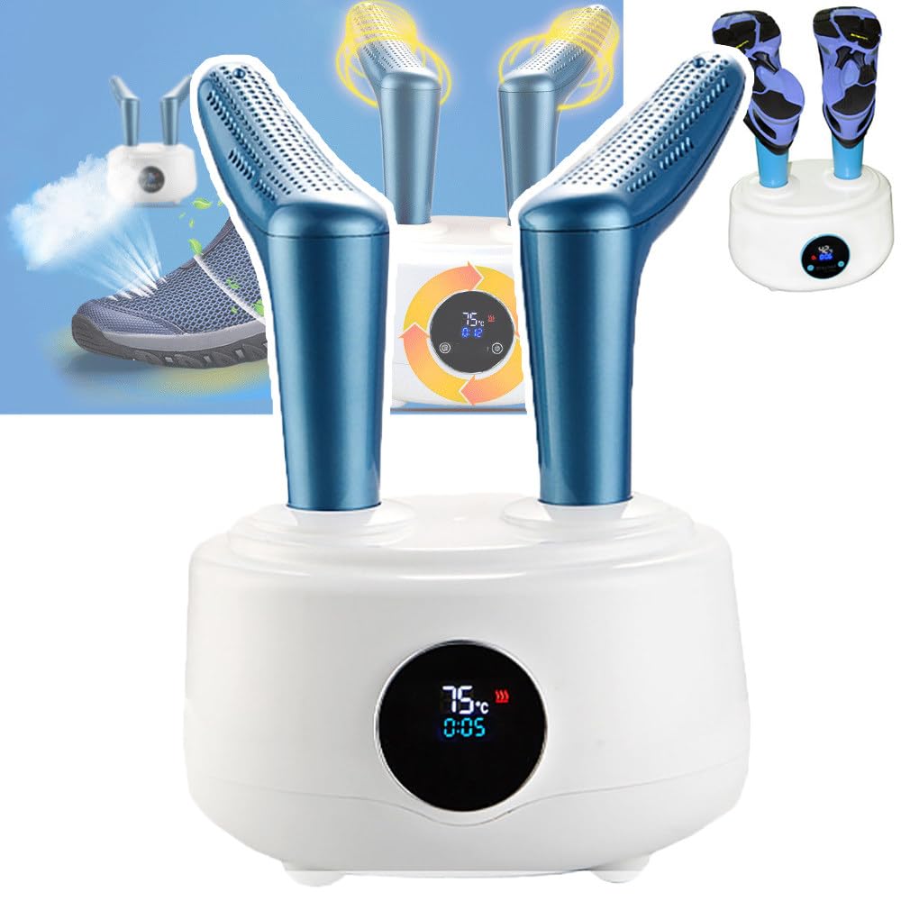 200w Electric Shoe Dryer, 3-in-1 Shoe Drying Machine, Lcd Display, 75°c Constant Temperature Drying, One-Click Intelligent Operation, For All Kinds of Shoes Boots