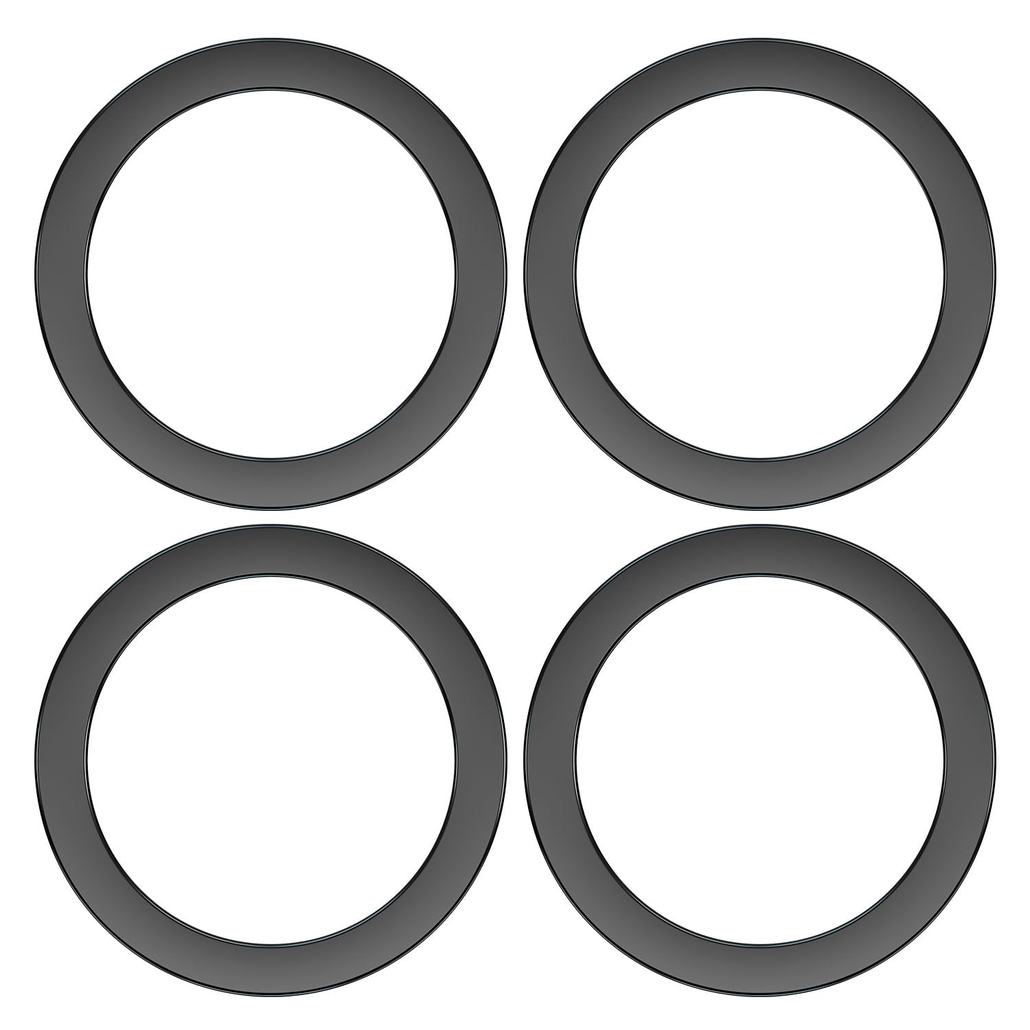 eSamcore for Magsafe Rings [0.4mm], 4 PCS Metal Ring Sticker for Magsafe Magnetic Wireless Charging [Diameter: 57mm] Compatible with All Non-MagSafe Cell Phones