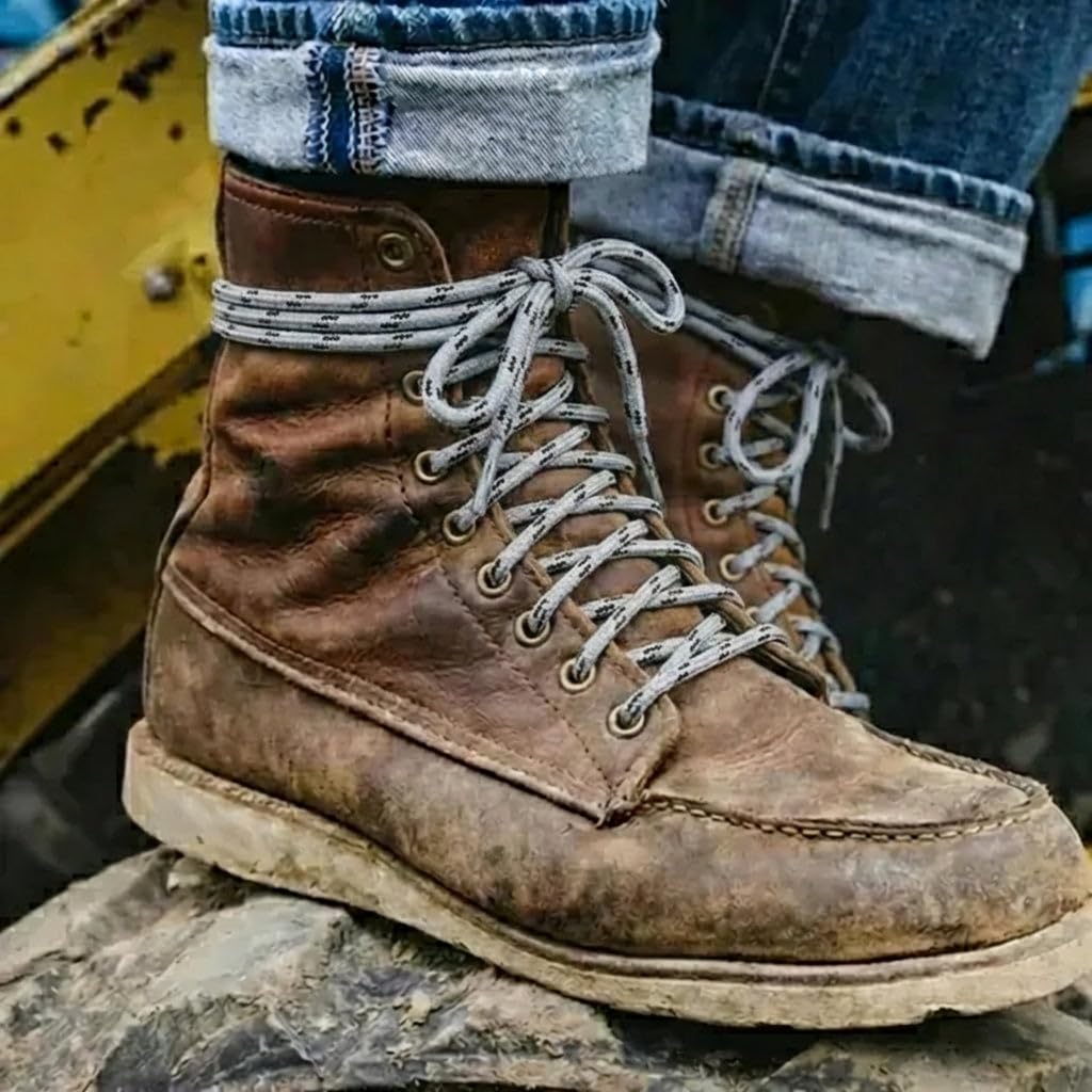 Honey Badger Work Boot Laces Heavy Duty W/Kevlar - USA Made Round Shoelaces for Boots