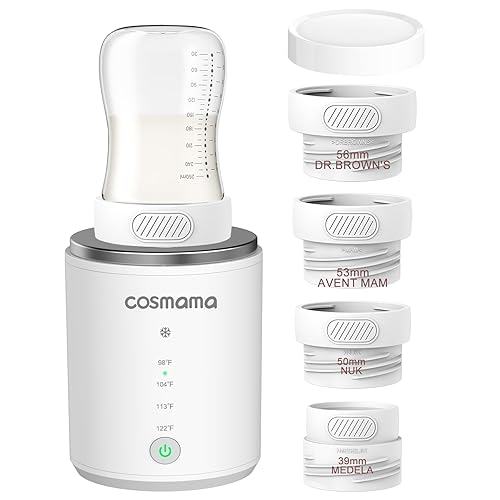 Calentador de biberones, calentador de biberones portátil para viajes, compatible con la mayoría de biberones, calentador de biberones recargable