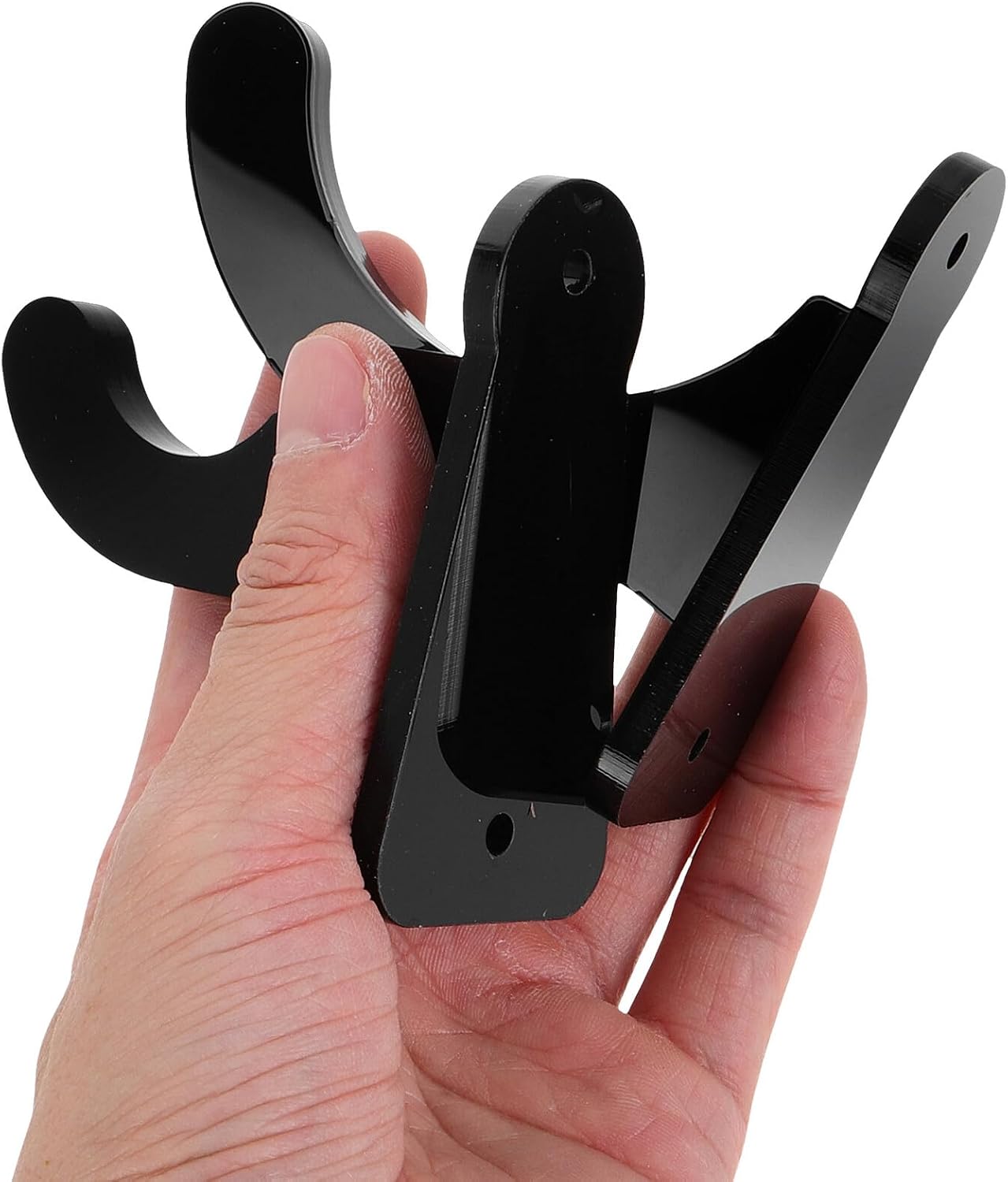 KALLORY 4pcs Wall Mounted Baseball Bat Rack Holder Horizontal Baseball Stick Display Stand for 2-5/8" Diameter Bats Black Metal Storage Organizer and Softball Equipment