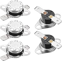 Vista 10 de uxcell KSD301 Termostato 104.0 °F/104°F 10A Normalmente Abierto N.O Ajuste Snap Disc Interruptor de Temperatura 2pcs, Material de Baquelita