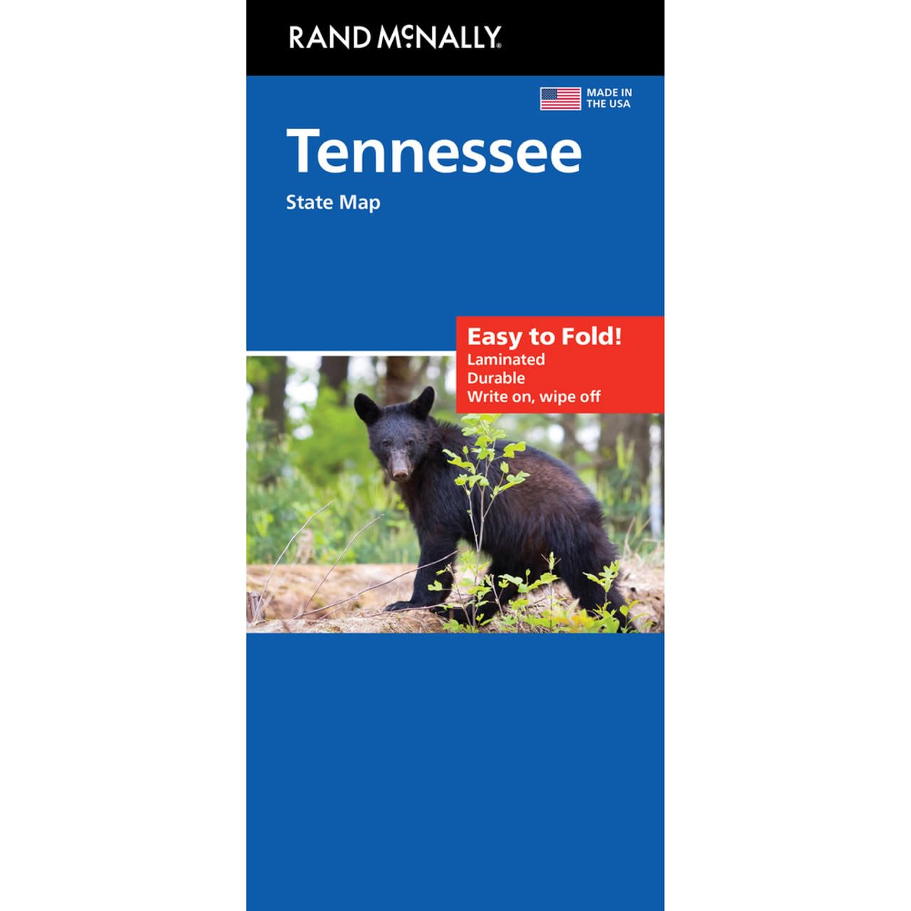 Rand McNally Easy to Fold: Tennessee State Laminated Map