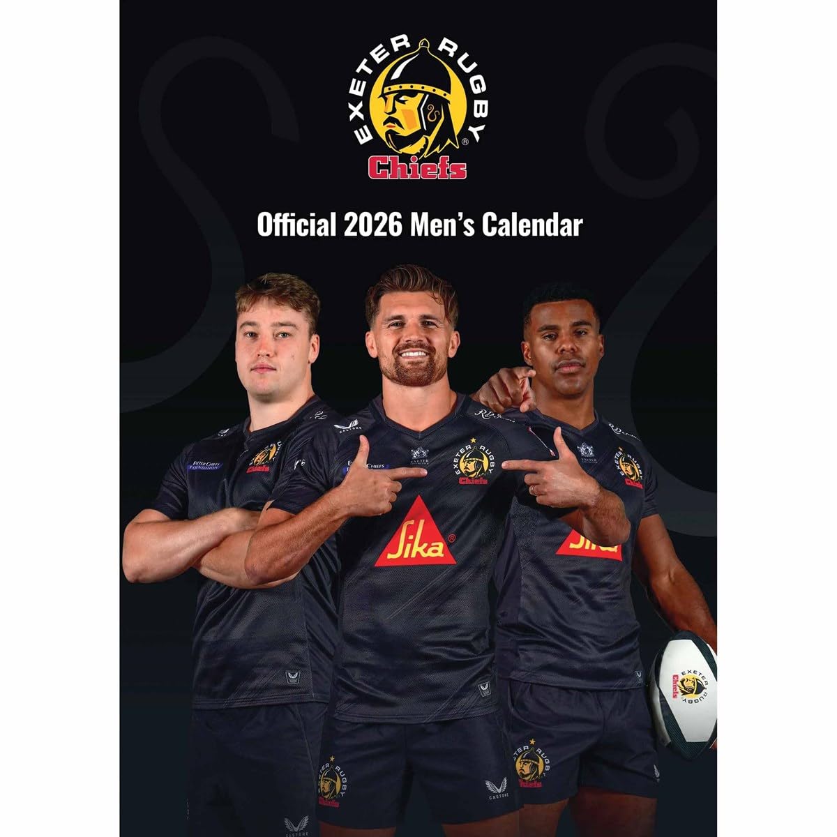 Exeter Chiefs A3 Calendar 2026, Wall Calendars, Month To View, Sports, Gift