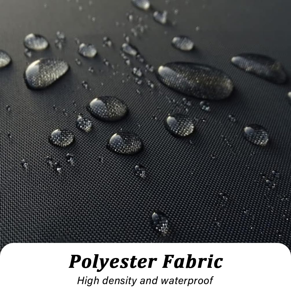hjwanyin Shower Curtain, Long Shower Curtain Made of Mould PEVA, Stylish and Water Repellent Shower Liner for Bathroom (Black - Image 3