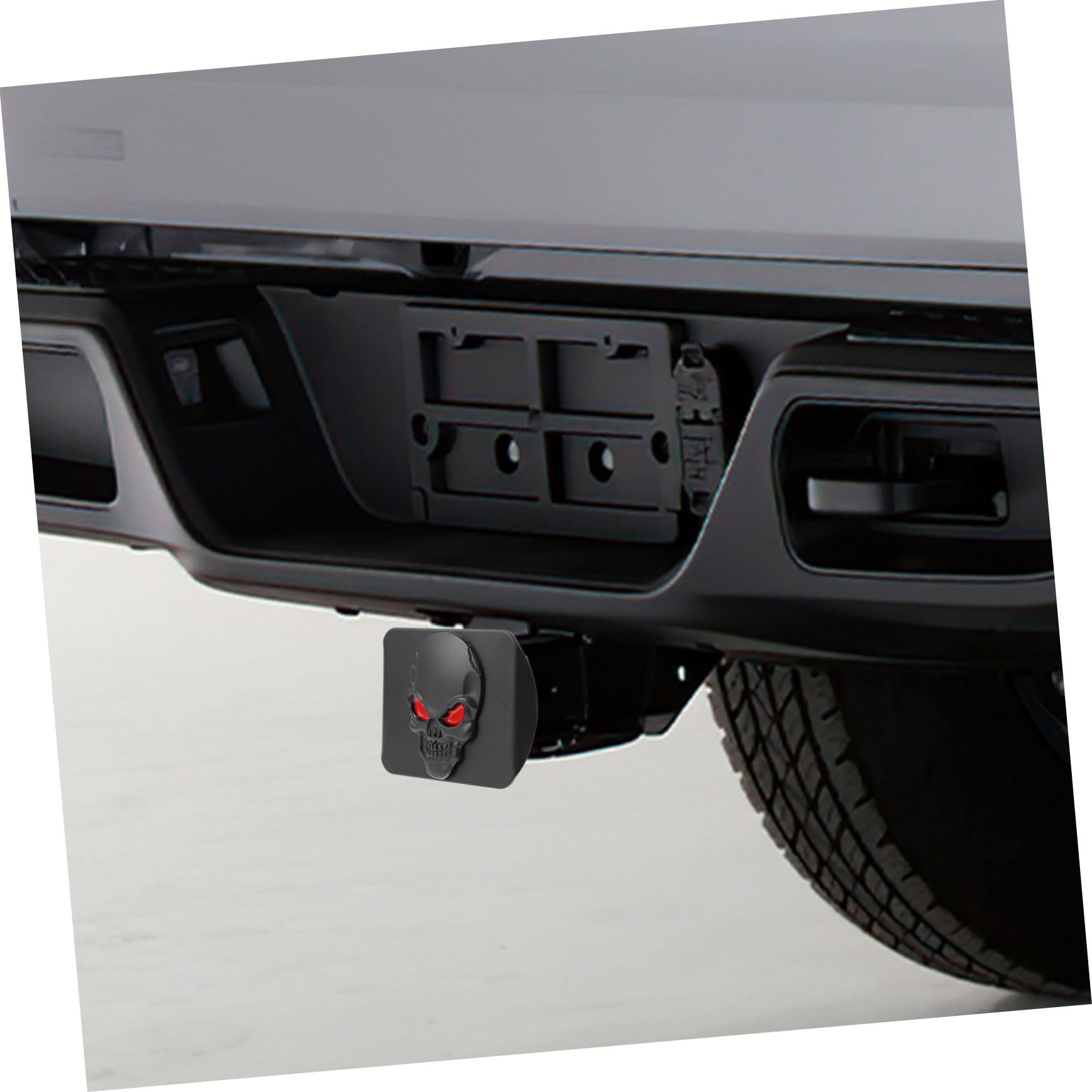 Gatuida Copertura Gancio Trailer in Metallo Design Teschio, Protezione Resistente per Camion e Auto, Facile Installazione per Evitare Pioggia e Detriti, Stile Unico alla Moda