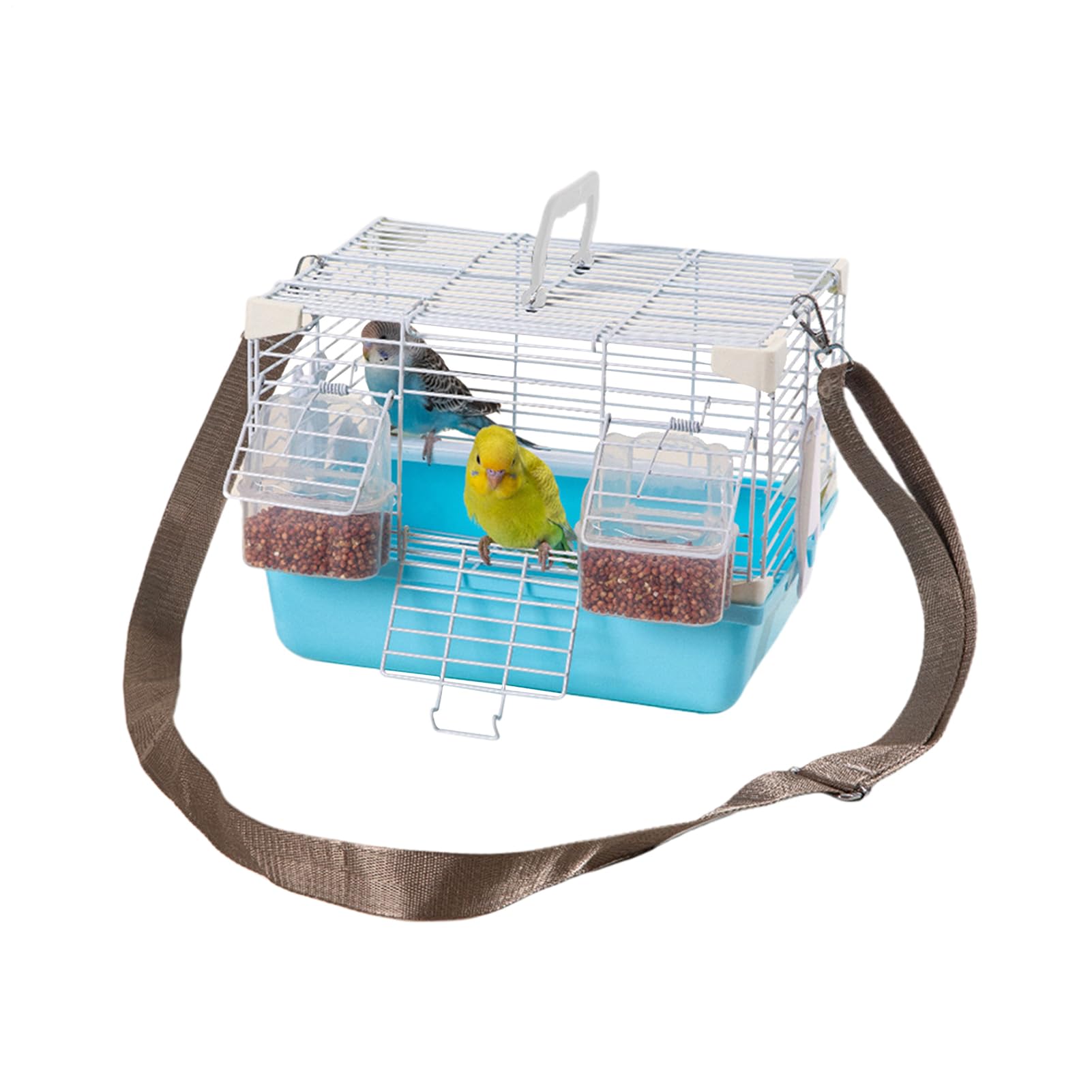 Gabbia per Uccelli - Trasportino Portatile Per Cocorite - Resistenti Per Piccoli Animali Ideali Per Calopsite, Pappagallini E Munia Perlati