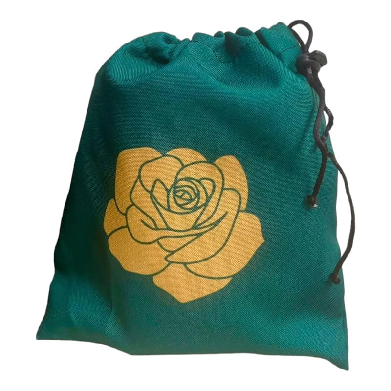 META ATACADO, Estojo Tarot Baralho Rosa Cigana Tecido 20x19cm-Escolha Cor Cor:Verde Esmeralda Rosa Dourada