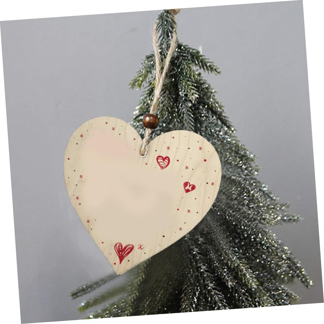 30 Pezzi Cuori di Legno Beige per Artigianato Fai-da-te Cuori in Legno a Forma di Cuore per Decorazioni Natalizie e Regali Handmade