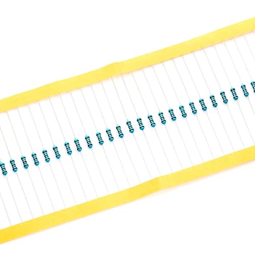 Vista 687 de Chanzon 100pcs 1/4W (0.25W) 33K Ω ohmios Resistencia fija de película metálica 0.01 ±1% Tolerancia 33KR MF Resistencias de orificio pasante