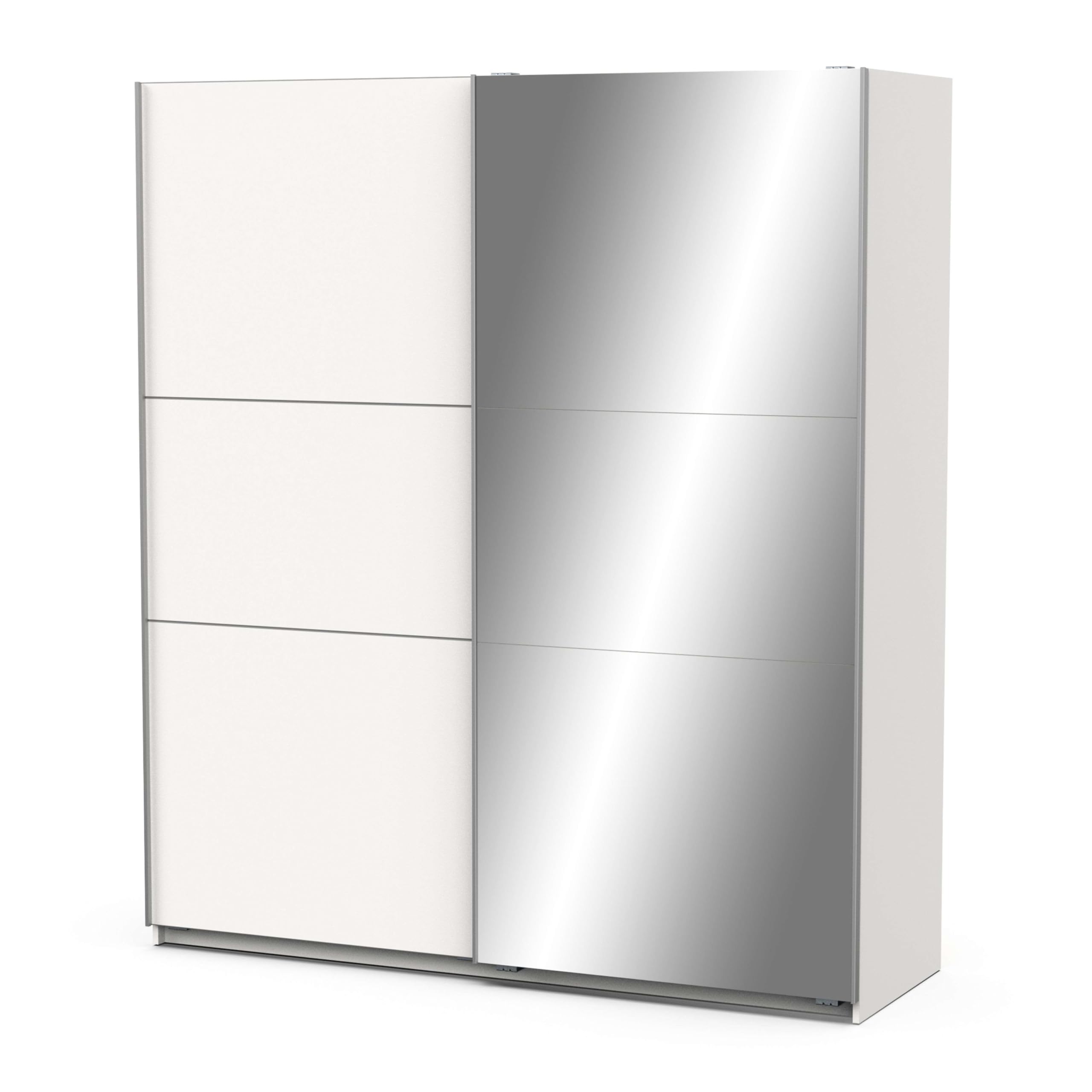 Miroytengo Armario con Espejo Ghost Alto Dormitorio Moderno Color Blanco Mate 203x178 cm