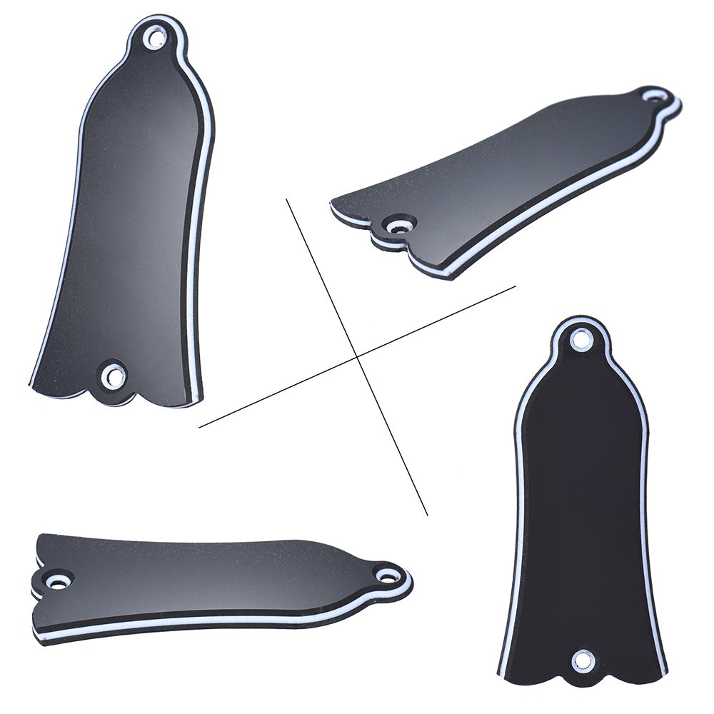 truss rod cover PVC binder cover 2 otwory osłona do LP SG Flying V ES czarna w kształcie bell