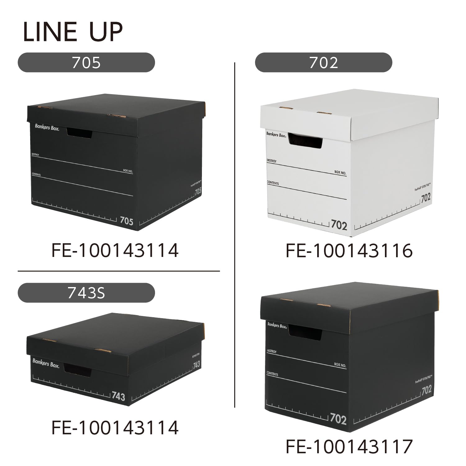 Amazon.co.jp: フェローズ バンカーズボックス 705 フルブラック 3個