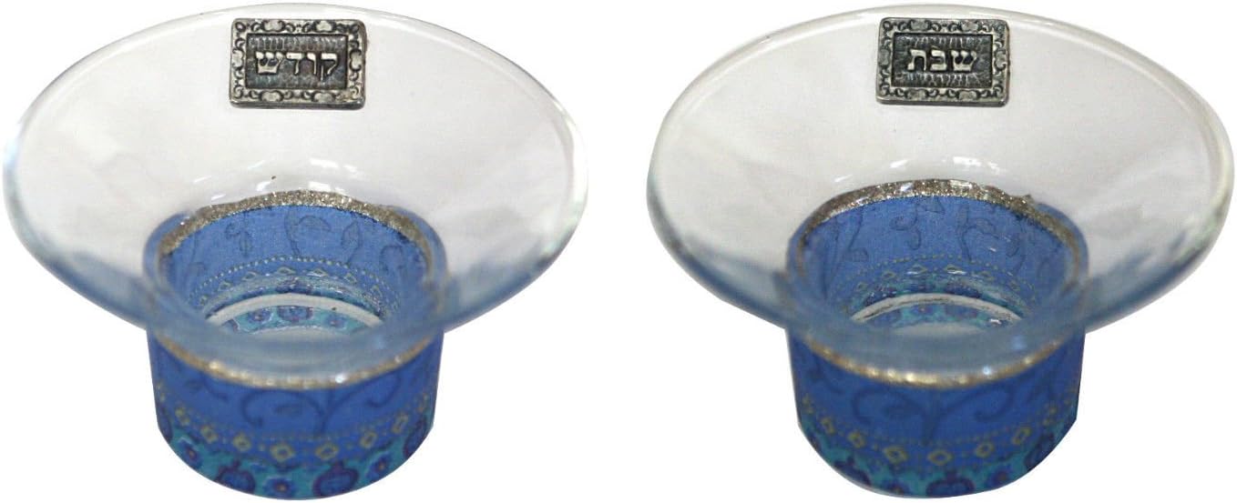 Shabbat Sabbat Candle Holders / Sticks Travel Blue