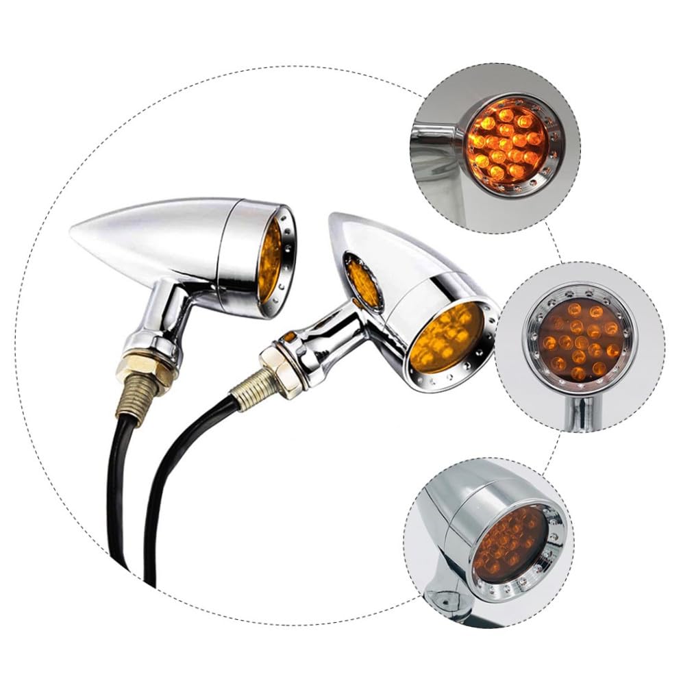 Feu arrière moto LED clignotants rétro accessoire de remplacement pour customisation - 3