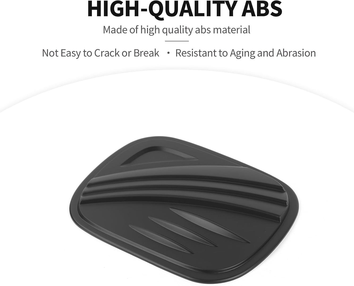 JeCar Gas Cap Cover Fuel Filler Door Cover Compatible with Dodge RAM 2018-2023, Matte Black