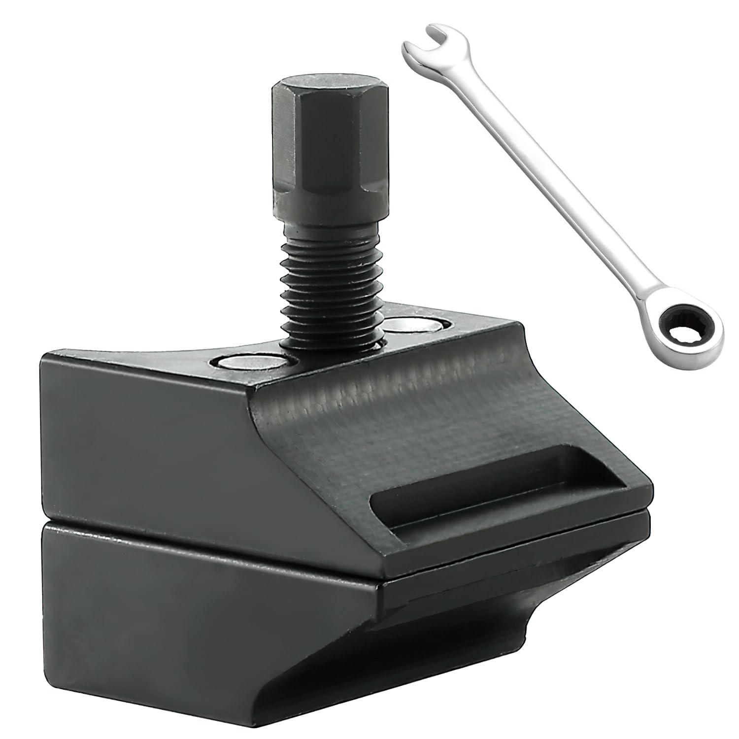 Expanseur de Suspension Professionnel pour Moyeu de Jambe de Force/Fusée d'Essieu - Outil Mécanique en Acier 4x2.5x3 cm avec Clé Intégrée (Noir)