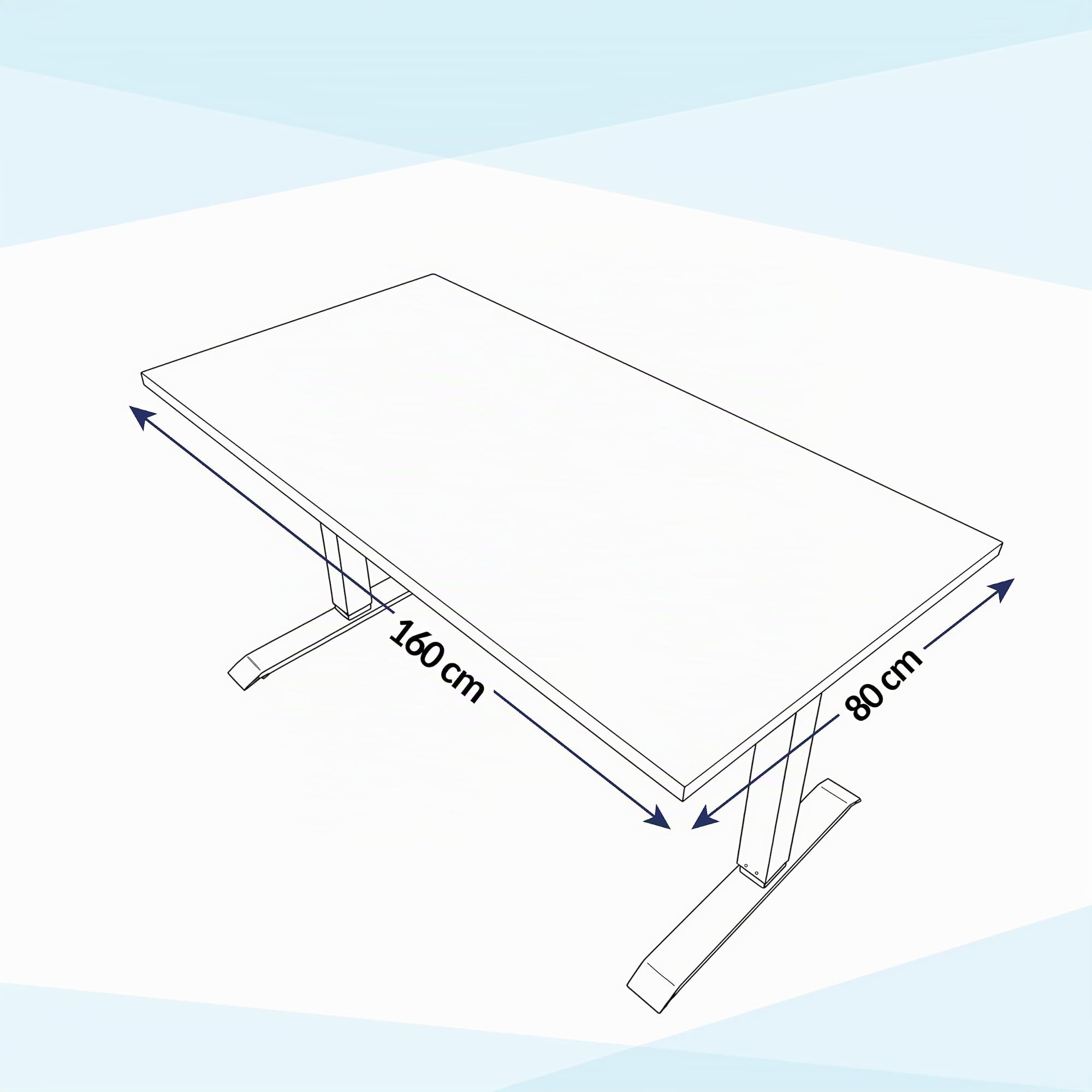 POKAR Scrivania Regolabile in Altezza Elettrica 160x80 cm | Piano Massiccio 25mm | Pannello Memory, USB-C e USB-A | Scrivania Motorizzata per Smart Working | Telaio Nero, Piano Quercia Craft Oro