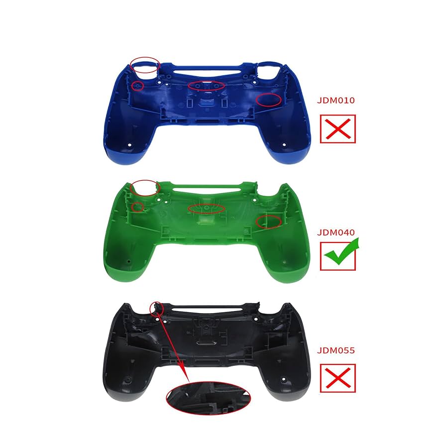 PS4バッド付 Amazon.com: Textured White Bottom Non-Slip Back Housing