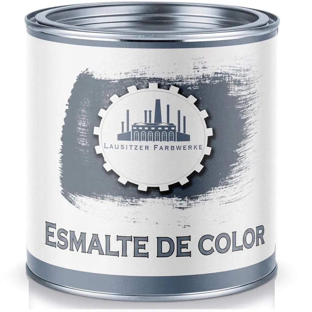 Esmalte de color tradicional y resistente a base de resina sintética, fácil aplicación, secado rápido, esmalte universal (10 L, Amarillo zinc (RAL 1018)) Lausitzer Farbwerke