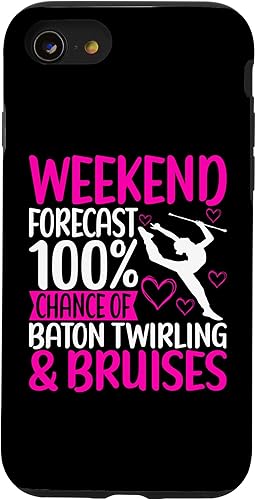 Funda para iPhone SE (2020) 7 8 Baton Twirling Outfit Majorette Baton Twirler