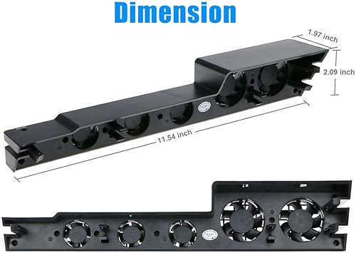 Miniatura 6 de ElecGear - Ventilador de refrigeración para radiador externo con sensor de temperatura para Sony PlayStation 4 Pro