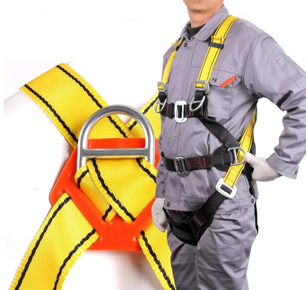 Imbracatura Anticaduta, Imbracatura di Sicurezza Cinque Punti Protezione Anticaduta, Anticaduta Imbrago Arrampicata, Elettricista, Pennello da Parete, All'Aperto, Costruzione