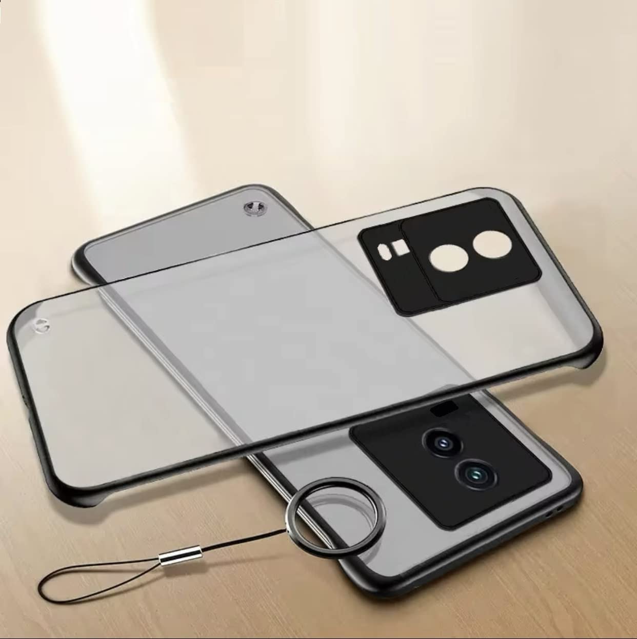 REALCASE iQOO Neo 7 / Neo 7 Pro 5G Back Cover Case | Stylish Frameless Matte Hard Skin | Soft TPU Shock Proof Bumper Back Cover for iQOO Neo 7 / Neo 7 Pro 5G (Black) (B0BTW2949B) Amazon Price History, Amazon Price Tracker
