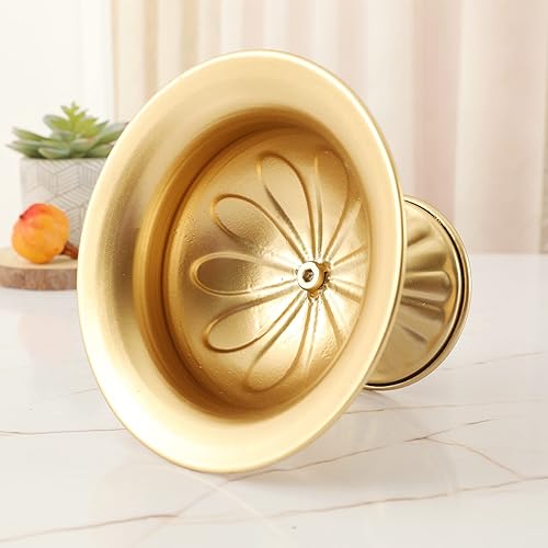 Miniatura 4 de 8 jarrones dorados para centros de mesa, centros de mesa de 4.72 pulgadas para mesa, arreglo floral de tamaño pequeño, maceta de metal para