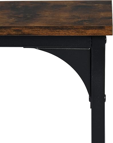 Miniatura 8 de Homy Casa Inc Escritorio para computadora de 47 pulgadas, mesa de estudio con una bolsa de almacenamiento, ahorro de espacio para oficina en casa,