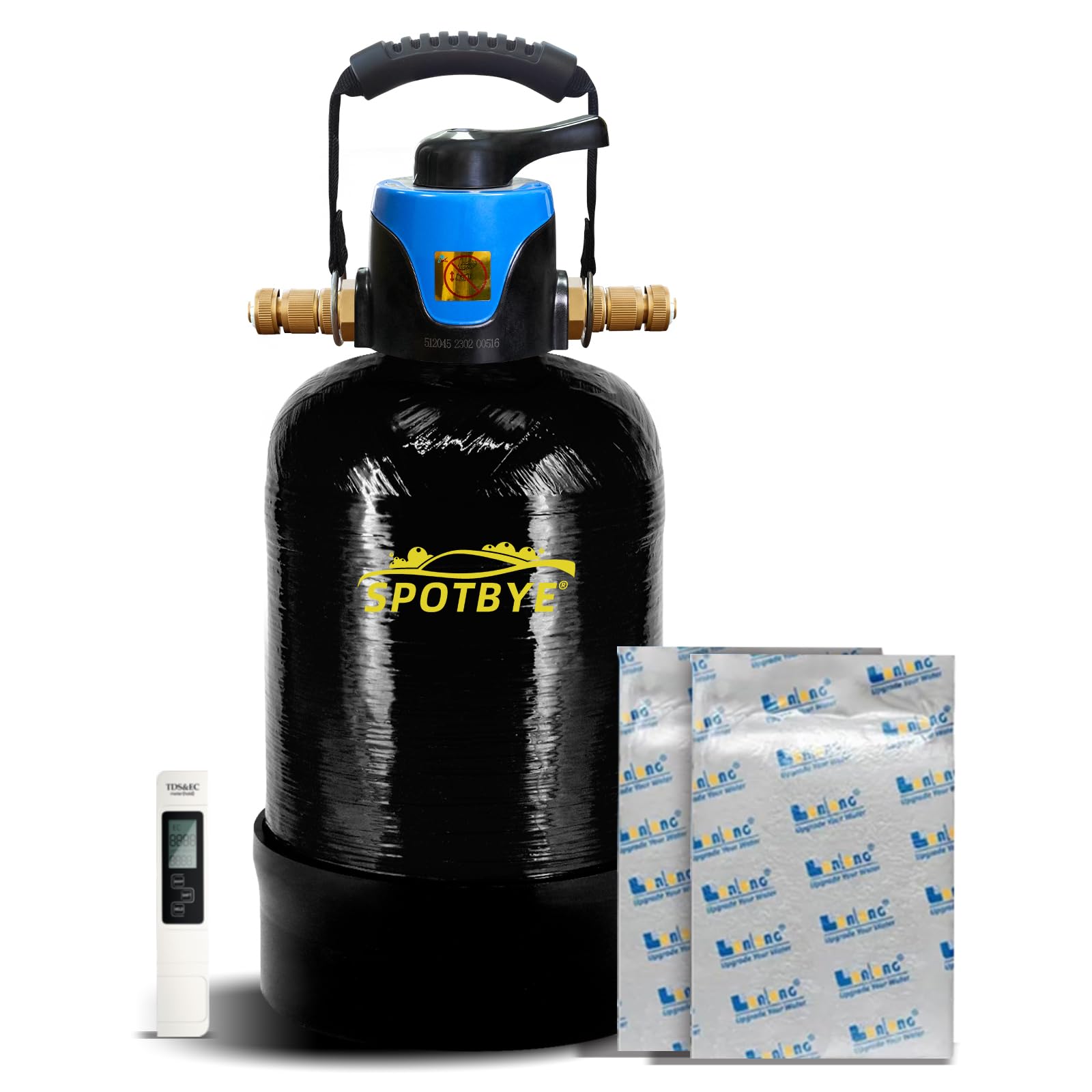 Filtro de agua para lavado de autos DI Autowaschwasserfilter 10 L con bypass Deionizado Sistema de lavado de autos DI sin manchas para auto, RV, vehículos, motocicletas, botes, sin manchas, sin secado