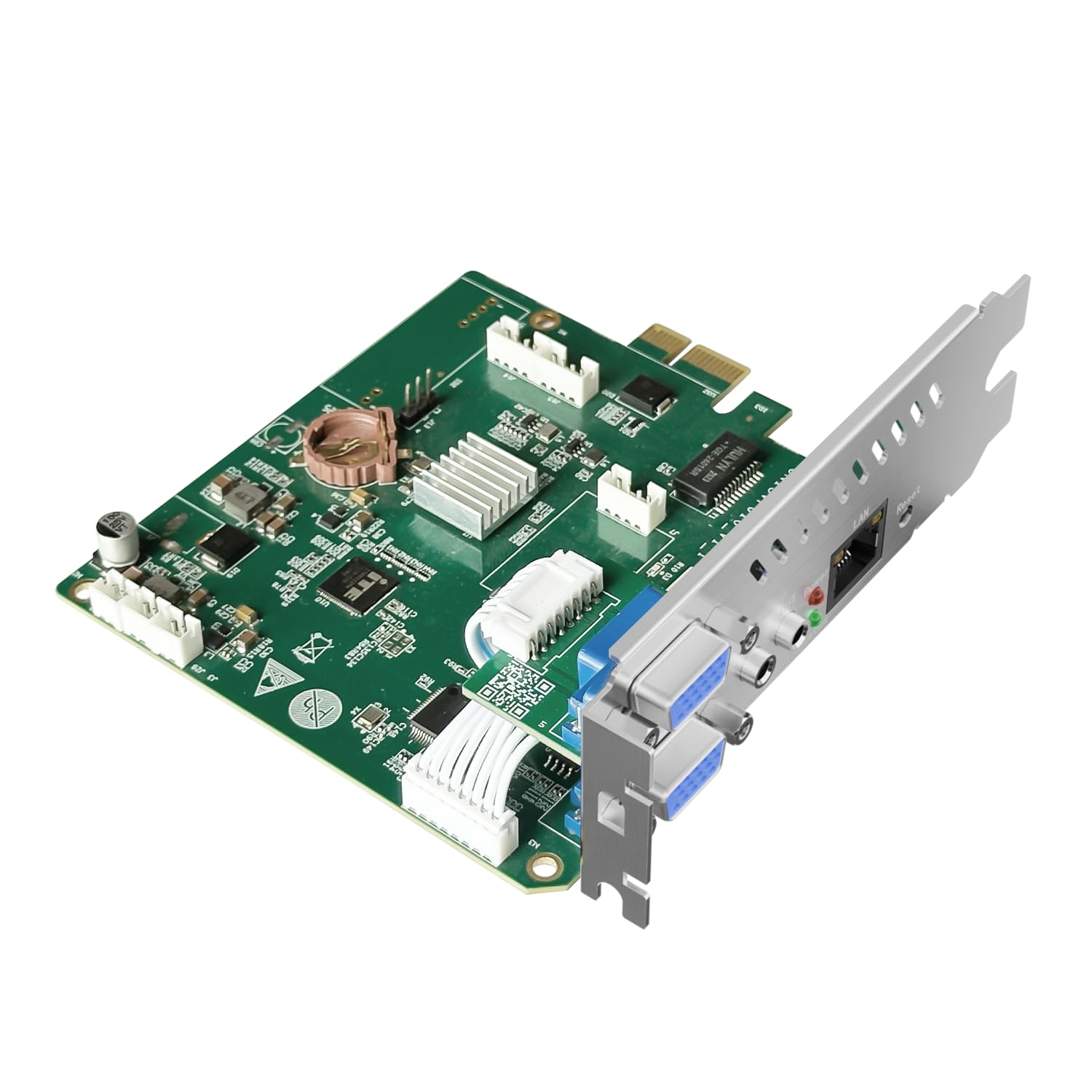 PCIe VGA Video Encoder, 1080P60 Hardware H.265/H.264 Encoder with VGA Loopout & Bypass, SRT RTMP RTSP HLS WebRTC UDP, Web UI, Low Latency for Live Streaming & IP Video Distribution